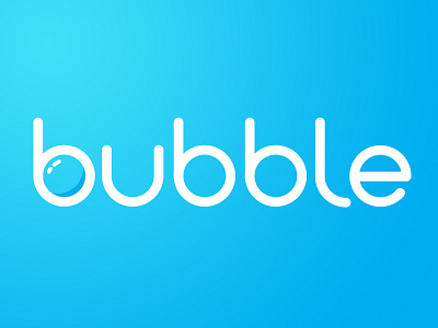 Bubble Logo bubble custom logo round rounded typography