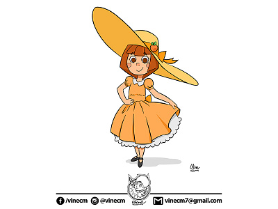 Matilda - Character Design autumn fall folhas girl laranjas leaves orange season