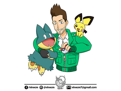 Pokémom AVATAR avatar illustration munchlax pichu pokemon portrait self