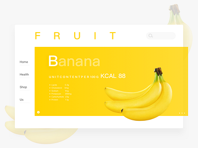 Fruit shop design ui ux web