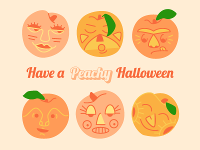Dribble peaches