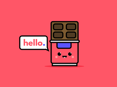 Digital Snack Chocolate Bar branding design identity