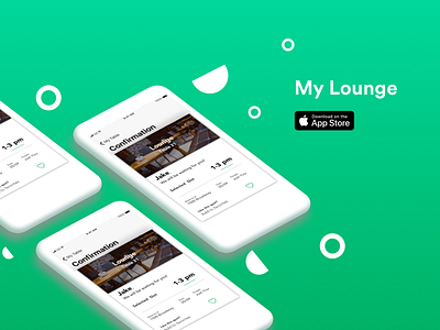 My Lounge: Meet and Greet iphone lounge mockup ui ux