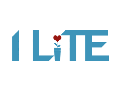 I LITE Logo flat identity logo minimal