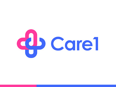 Care1 Telemedicine Logo Design doctor heart logo medical stethoscope telemedicine