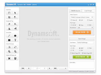 TWAIN Scanning Software Demo UI icons scanning app software software ui twain windows