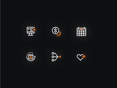 Dark Mode Icons dark dark mode dark ui glow icon set iconmark icons iconset