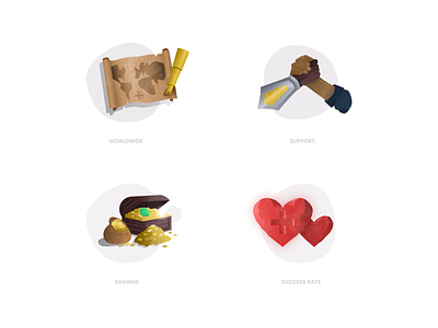 RAD Spot Illustrations/Icons design figma handshake heart icon icon set icons illustration map money rad