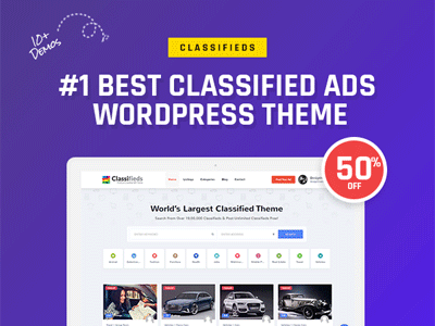 Best Classifieds WordPress Theme ads classified offer wordpress theme