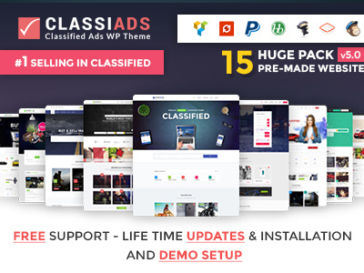 Classiads - Classified Ads WordPress Theme bootstrap classiads classified classified ads code design envato free installation listing responsive themeforest wordpress