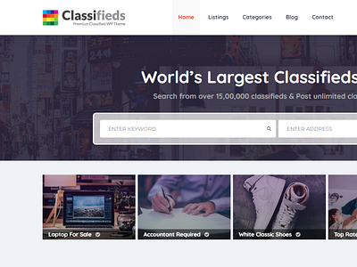 Popular classifieds ads WordPress theme cars classified classifieds online