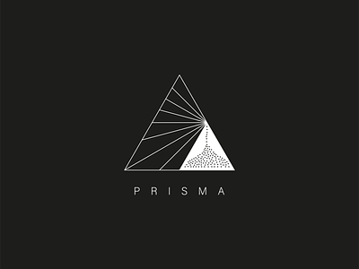 Prisma electronic music light logo music music producer prism sand simple sound