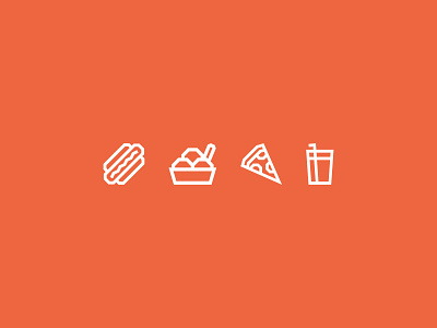 QRious Food Icons food food and drink hot dog ice cream icon pizza