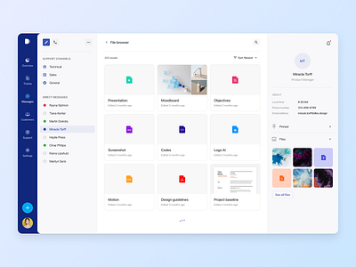 File Manager on chat app admin admin dashboard admin templates analytics calendar chart kit chat dark dashboard design system e commerce email figma file manager graph light project management task board timeline ui kit
