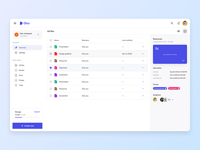 File manager list view admin admin dashboard admin templates analytics calendar chart kit chat dark dashboard design system ecommerce email file manager graph light project management task board timeline todo ui kit