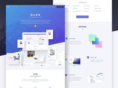 Dlex for designers & Developers commerce dlex freebie interface layout minimal product shopping sketch ui kit ux