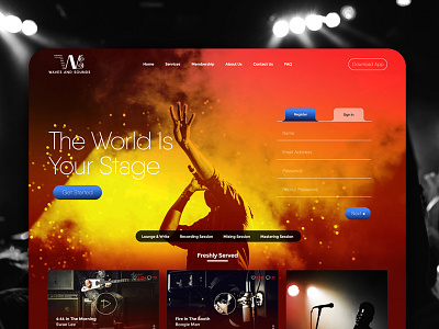 Music Studio User Interface Design