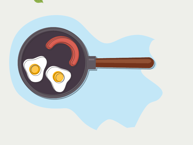 Delicous Meal after effects food icon illustration motion