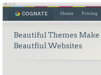 Cognate Topleft headline logo navigation