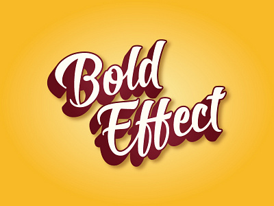 Bold Effect (Typography Concept)