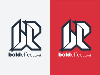 Bold Effect (Logo Concept 2) be bold effect flat identity illustration logo red