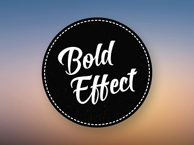 Bold Effect (Logo Concept 3) be bold effect identity illustration logo retro