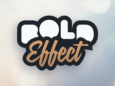 Bold Effect (Logo Concept 4) be bold effect identity illustration logo