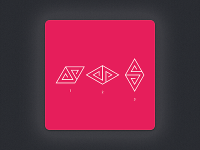 S identity illustration logo red