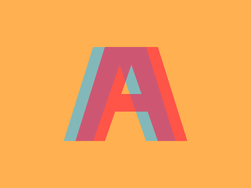 The Letter A type transparency letter a typography
