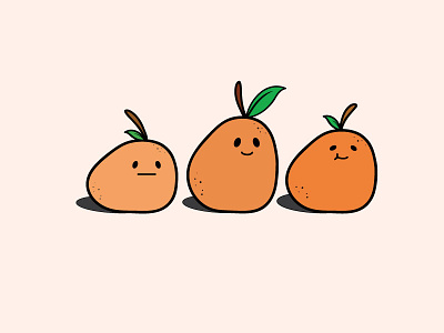 Adorangeble and Friends adobe adorable adorangeble cute fruit illustration illustrator orange