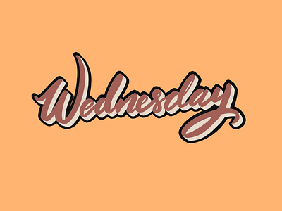 Wednesday design lettering procreate type typography wednesday