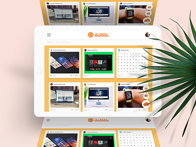 DEBUT |  First Throw, Hello Dribbble! Redesigned iPad App