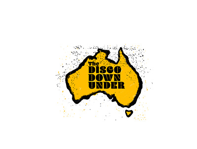 Disco Down Under australia disco graphic design illustraion lettering texture typography