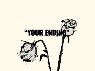 Your Ending illustration texture typography