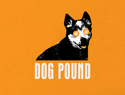 Dog Pound Artwork album albumcover australia band collage design dog dogs ep graphic design lettering pound texture typography