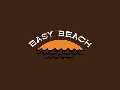 Easy Beach australia beach design easy graphic design illustration lettering typography