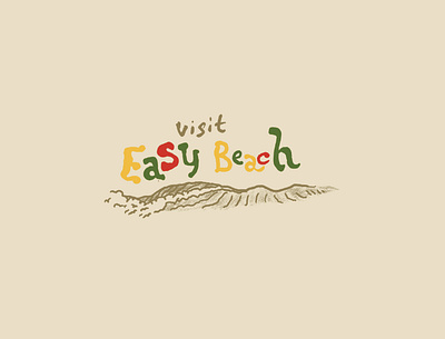 Easy Beach australia beach coast design easy graphic design illustration lettering surf texture typography whatever