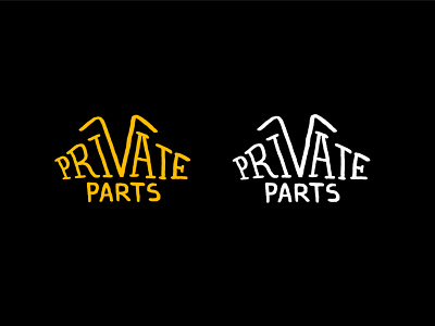 PRVT PRTS branding choppers design graphic design illustration lettering logo motorbikes motorcycles texture typography