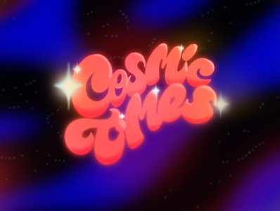 Cosmic Times cosmic graphic design handdrawn illustration letter lettering times type typography