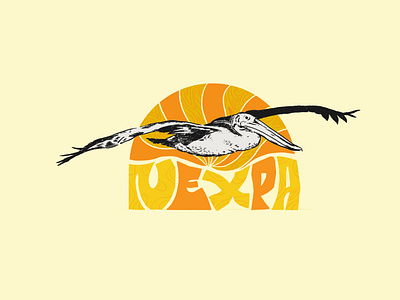 Nexpa design graphic design illustration lettering mexico nexpa pelican surf texture travel typography