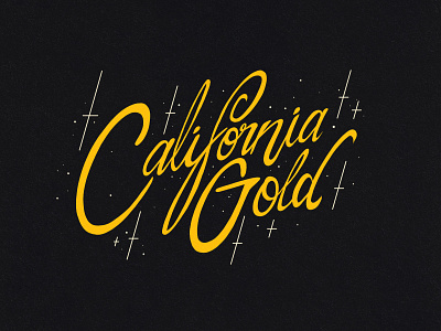 California Gold california design gold graphic design hand drawn hand lettering illustration lettering photoshop type type design typography wacom