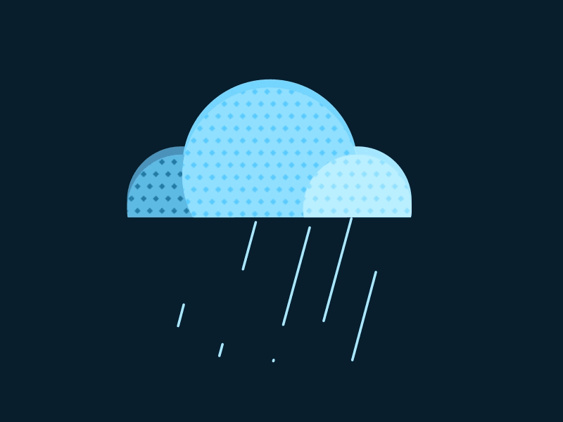 Why So Blue? animation app blue cloud gif icon rain weather