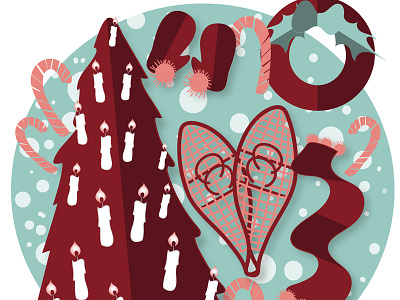 Cozy and Warm design illustration illustrator logo vector