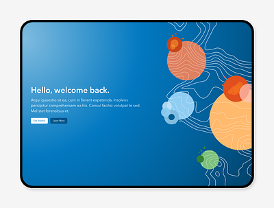 Welcome Page clean design get started illustration inspiration learn more login minimal sketch splash page ui ux welcome page