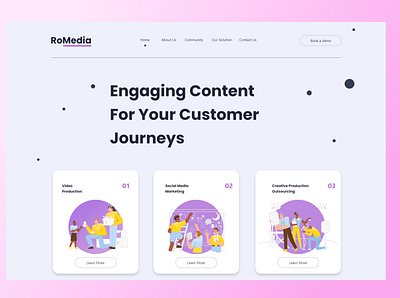 RoMedia art illustration interface ui ux