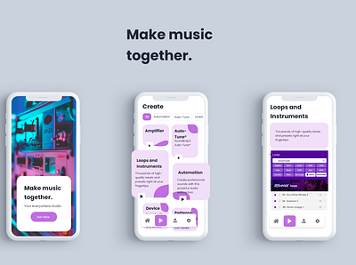 Make Music Together art design illustration ui ux