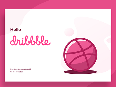 Hello Dribbble first shot graphic design hello dribbble illustration sketch app