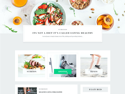 HealthyPlanner banner clean design design fitness health interface online uiux website