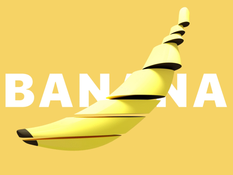 Banana animation banana c4d motion octane octanerender