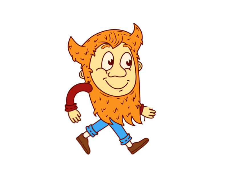 Domovoy Walk Cycle cartoon brownie illustration test animation character cycle walk